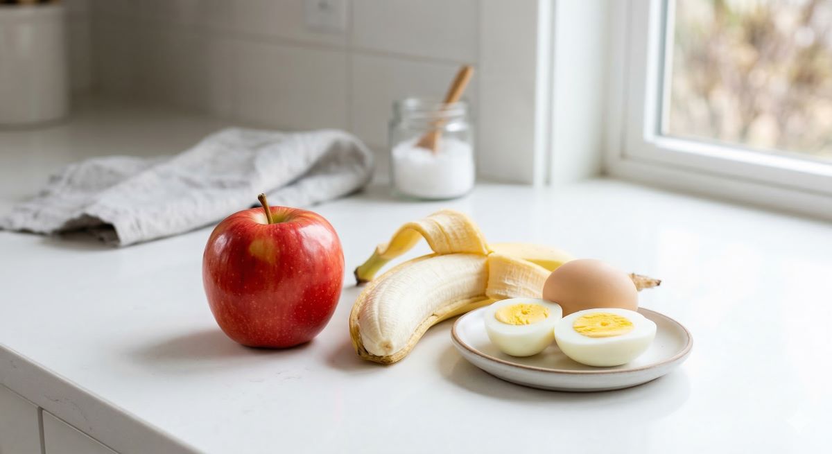 How Many Kilojoules in a Banana, Apple, and Egg